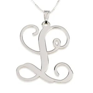 Script Initial Necklace
