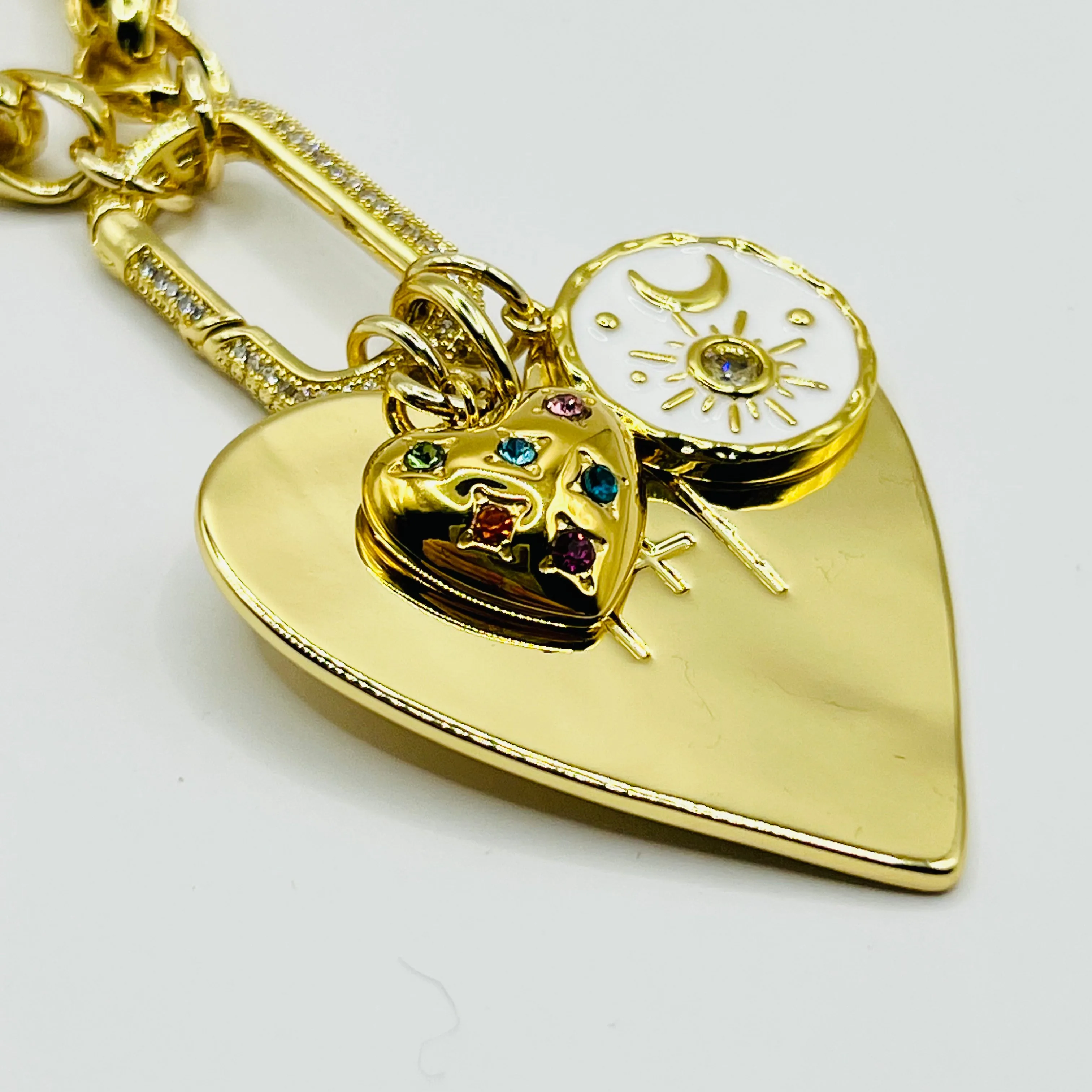Signature Pendant Necklace with Heart