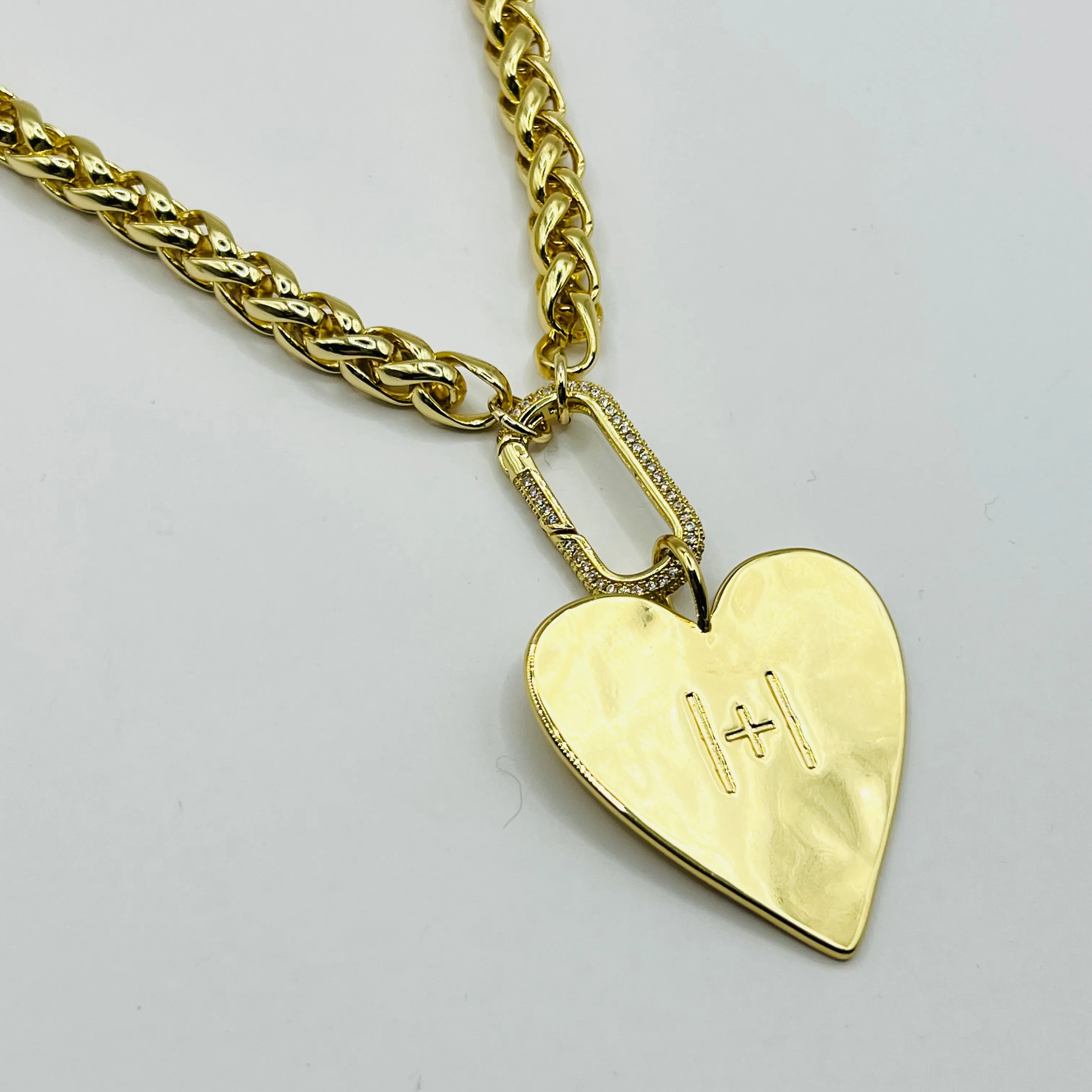 Signature Pendant Necklace with Heart