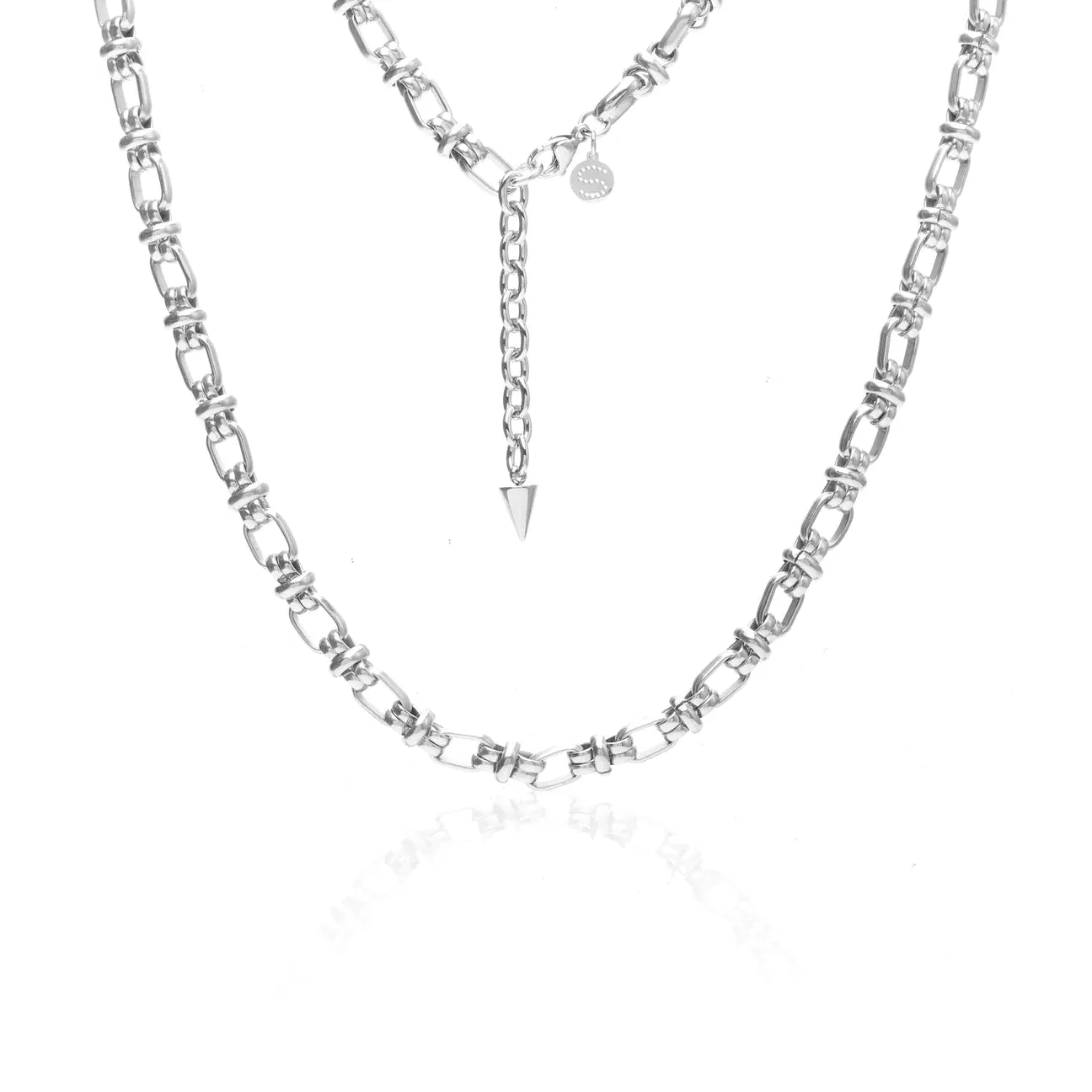 Silk & Steel Stainless Steel Capri Necklace