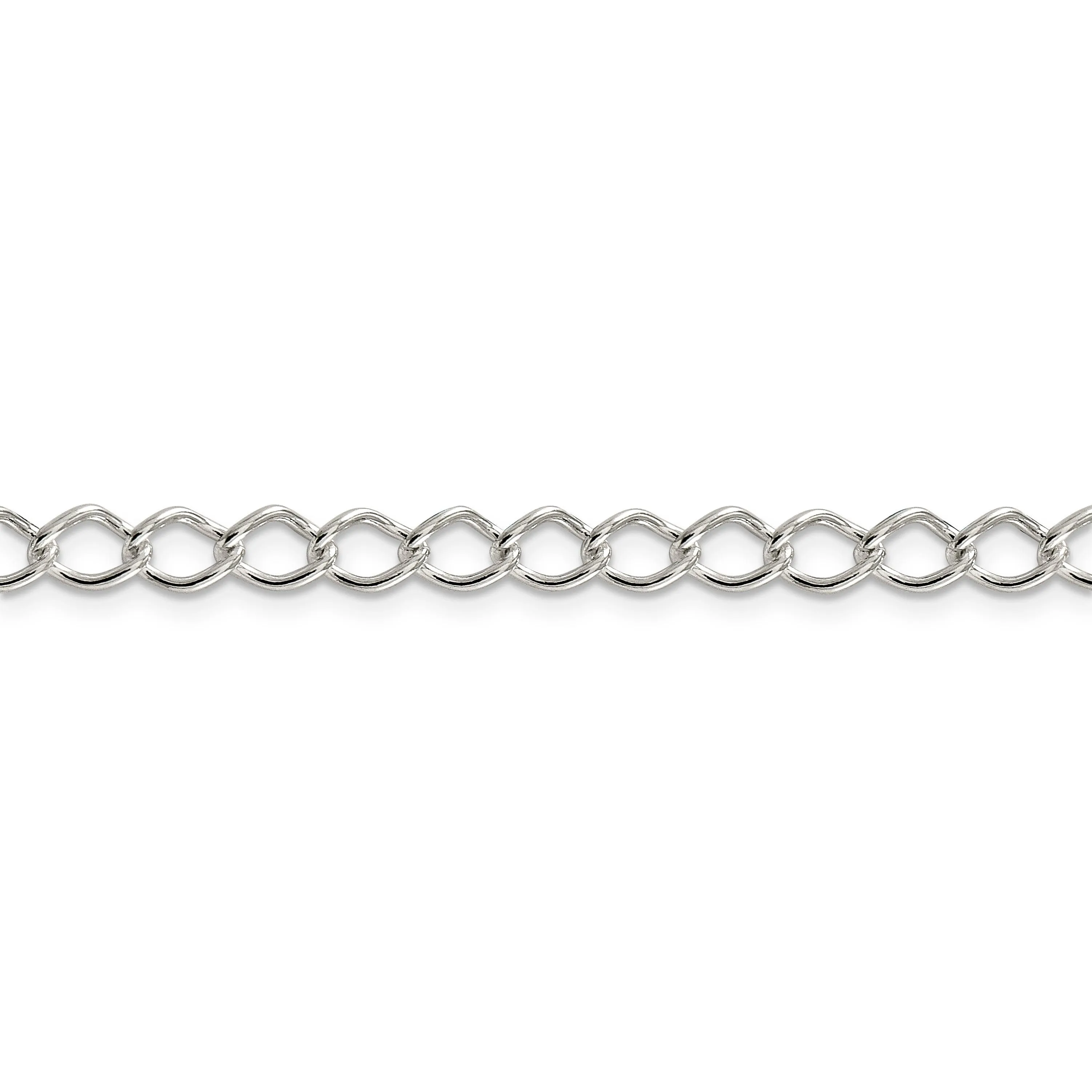 Silver 5.75-mm Double 6 Side Flat Fancy Chain