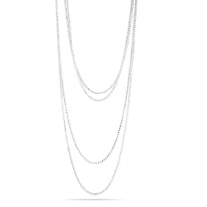 SILVER AND WHITE CRYSTAL NECKLACES #SWR-CP-1201SILCRY (MH1)
