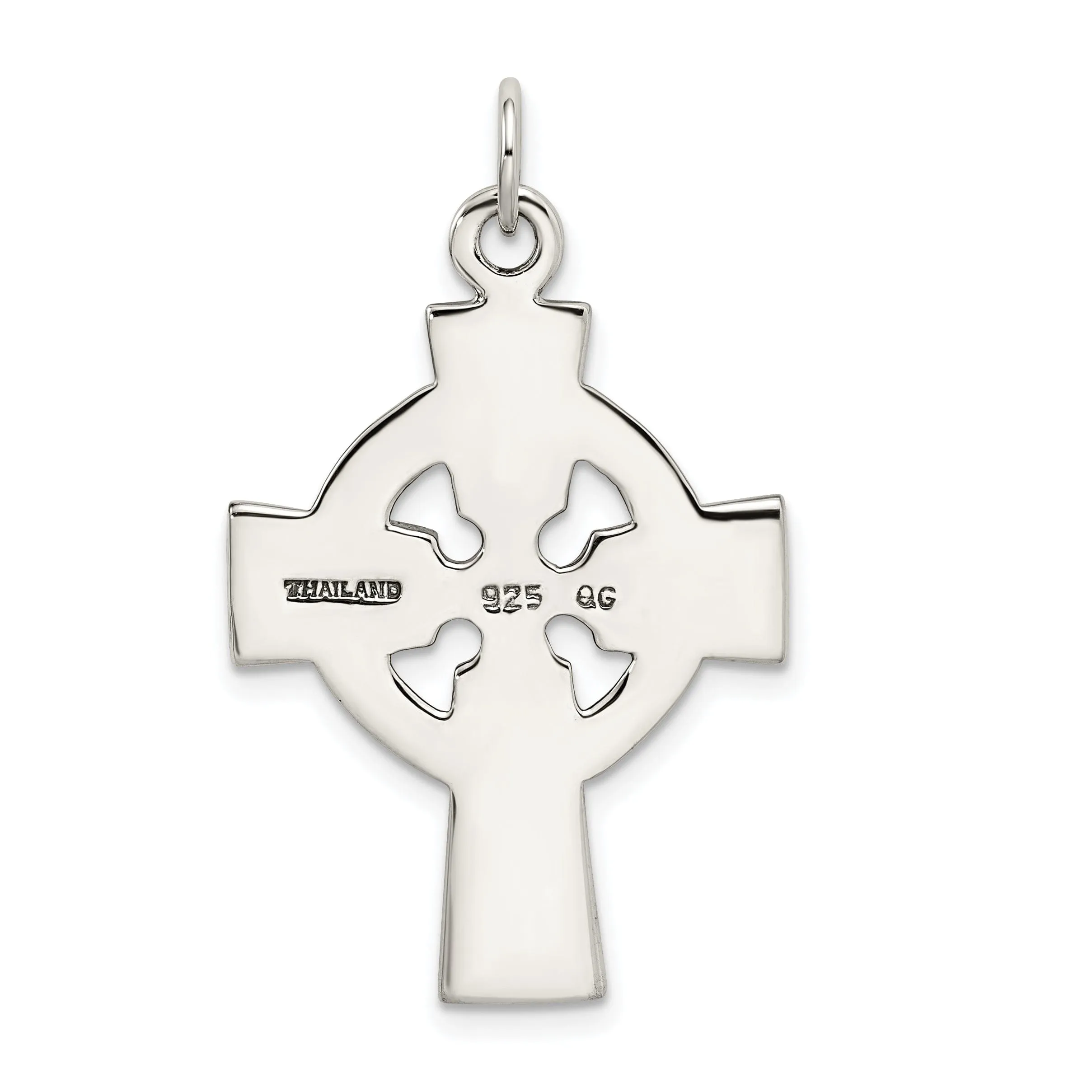 Silver Antiqued Finish Celtic Cross Pendant