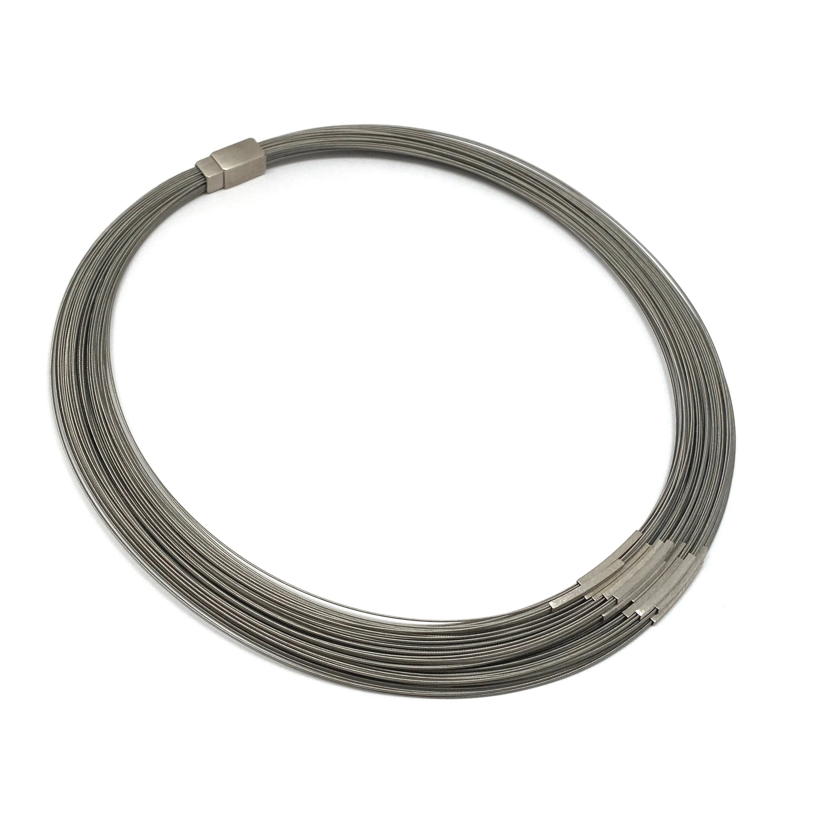 Silver Bar Necklace - Wide