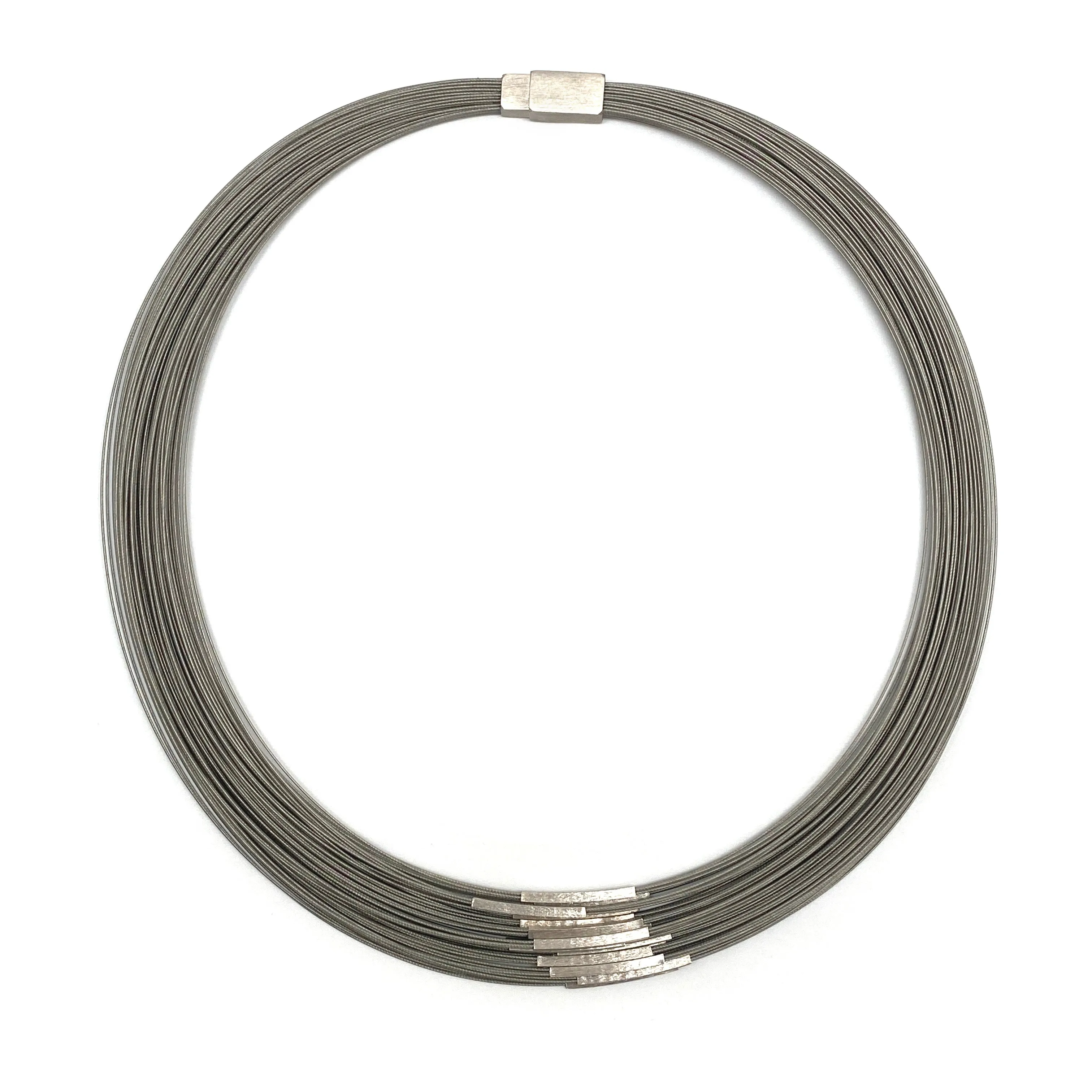 Silver Bar Necklace - Wide
