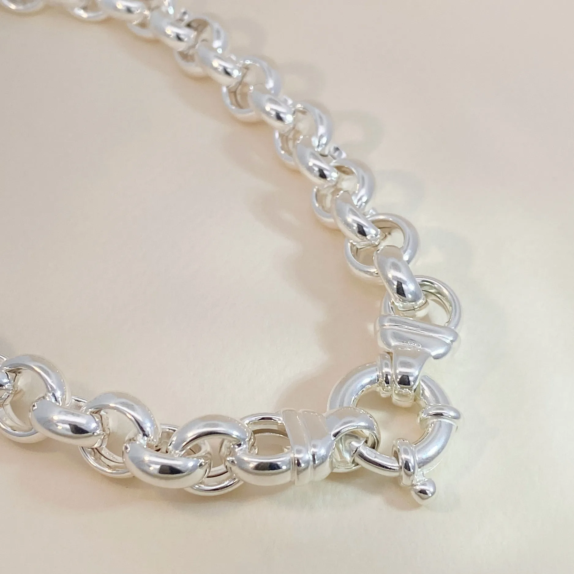 Silver Chunky Jasseron Necklace