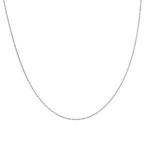 Silver French Roper Layering Necklace