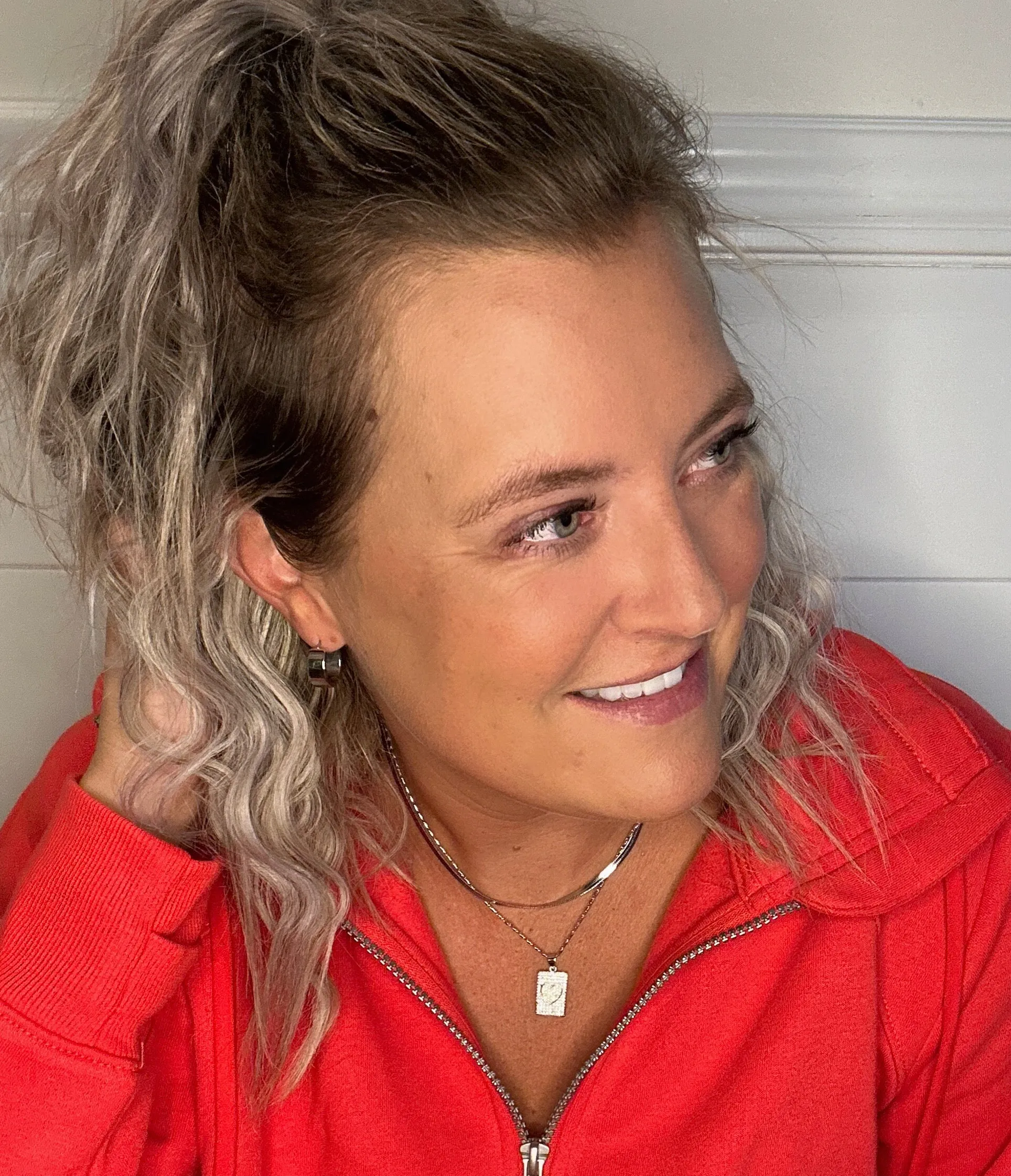 Silver Herringbone Necklace