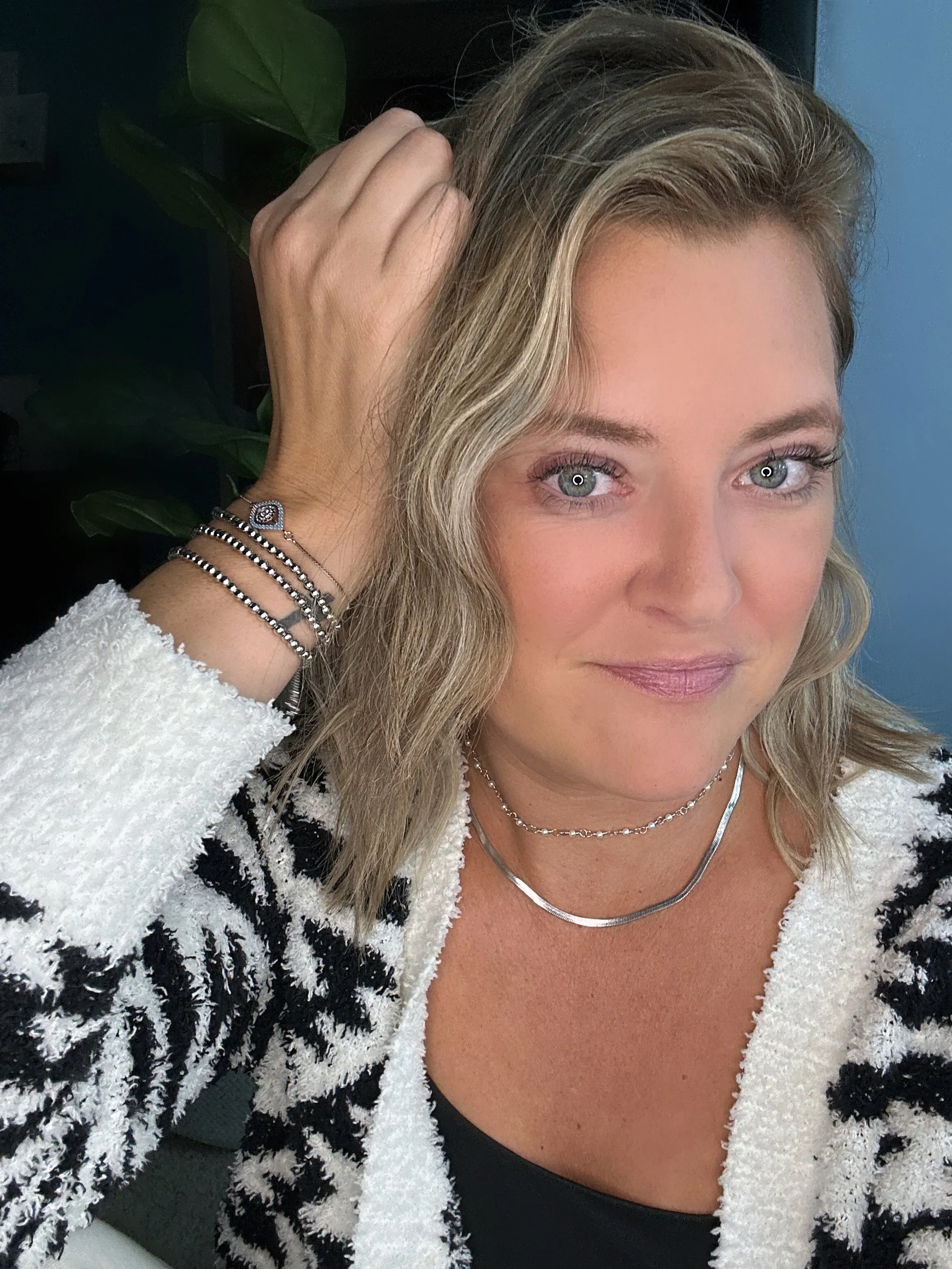 Silver Herringbone Necklace