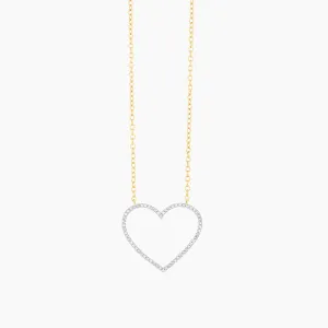 Silver Linings Heart Pendant Necklace