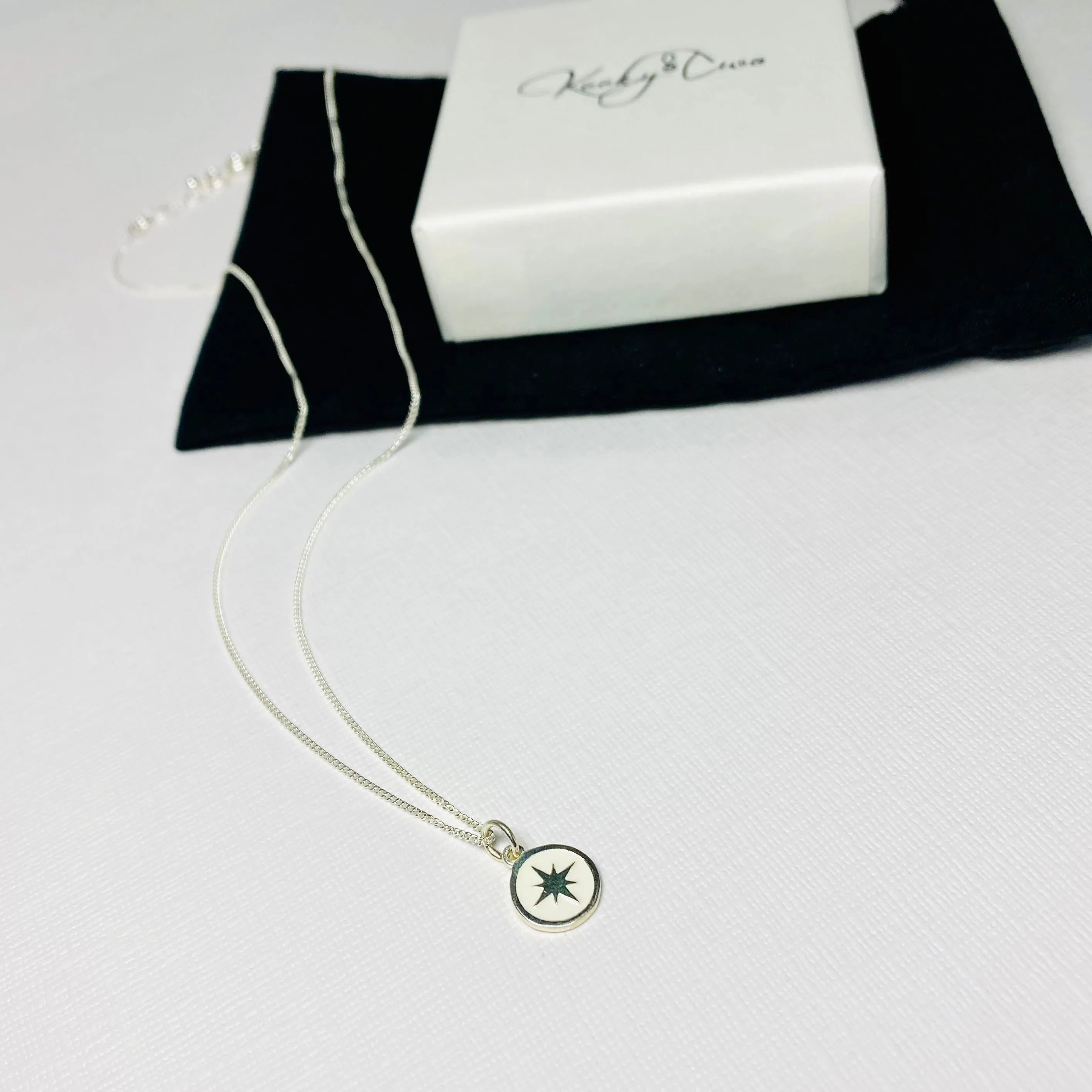 Silver North Star Necklace