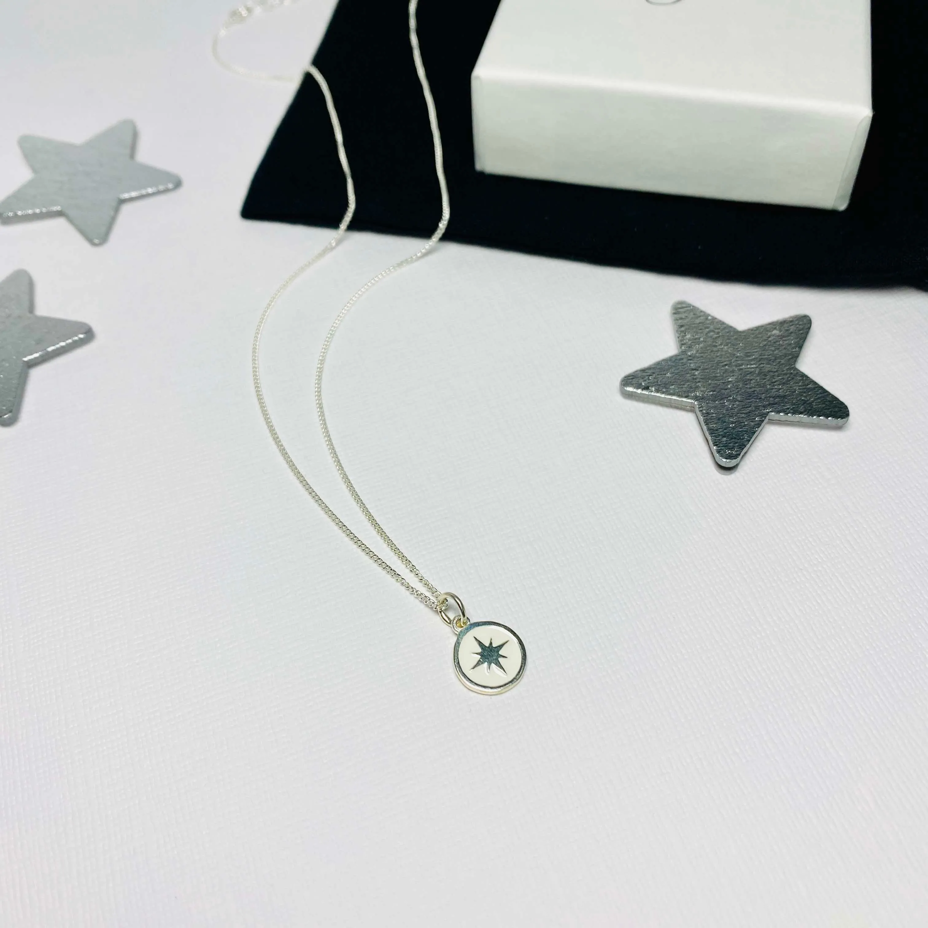 Silver North Star Necklace