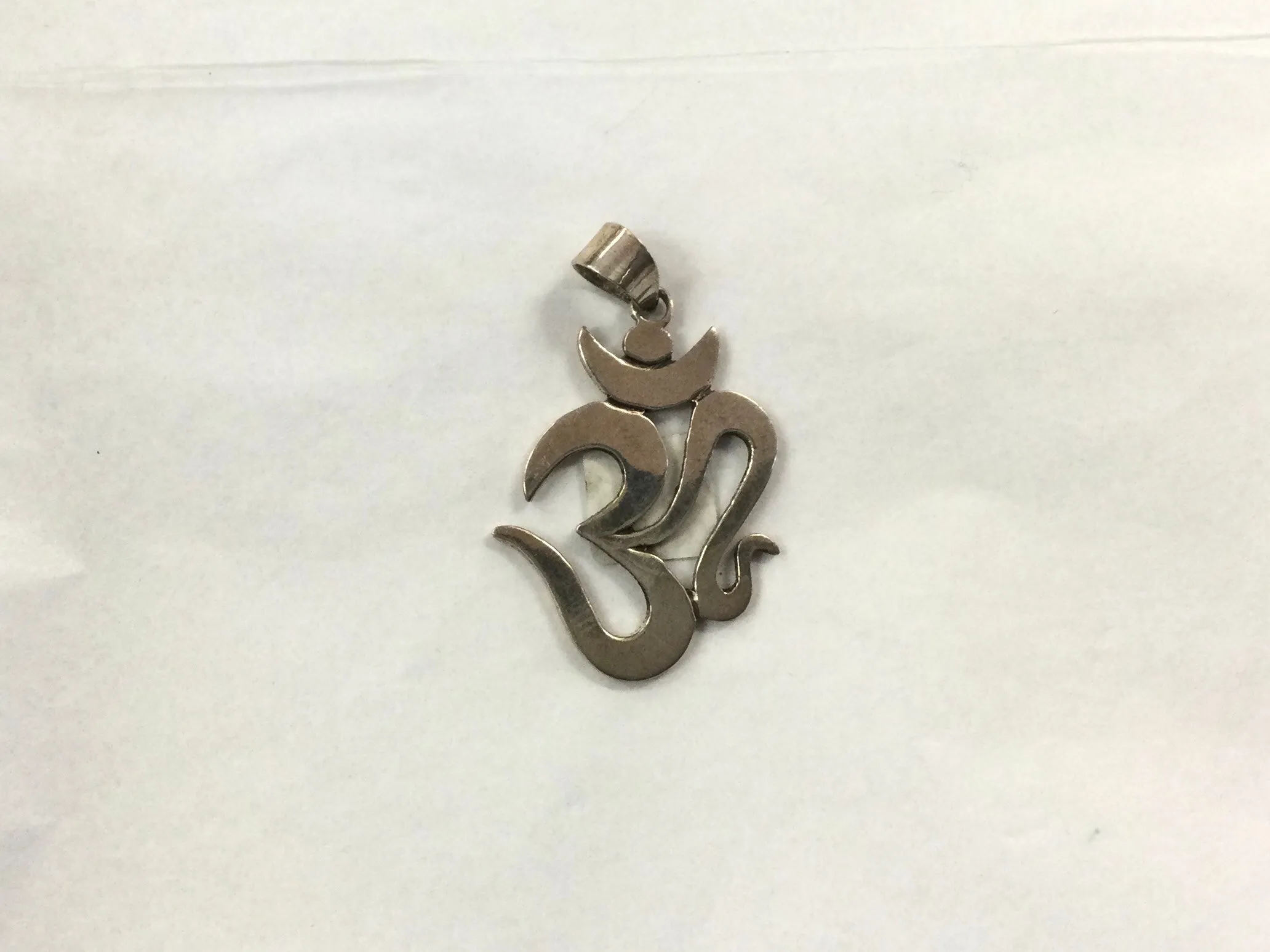 Silver Om Pendant