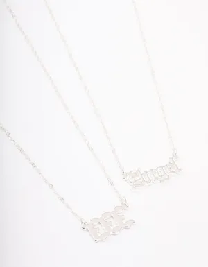 Silver Plated Angel Number '333' Necklace Pack