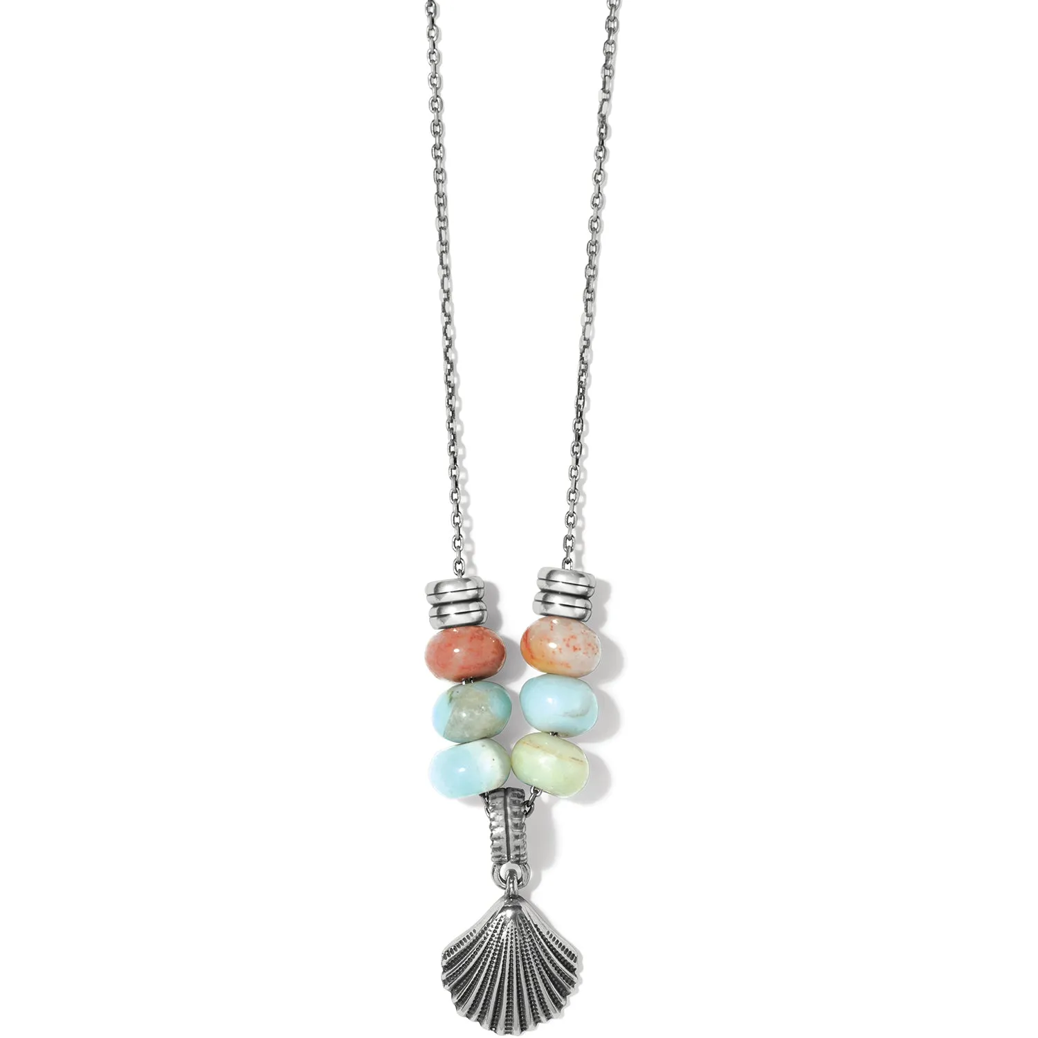 Silver Shells Bay Necklace - JM7385