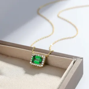 Silver Square box Necklaces for Women