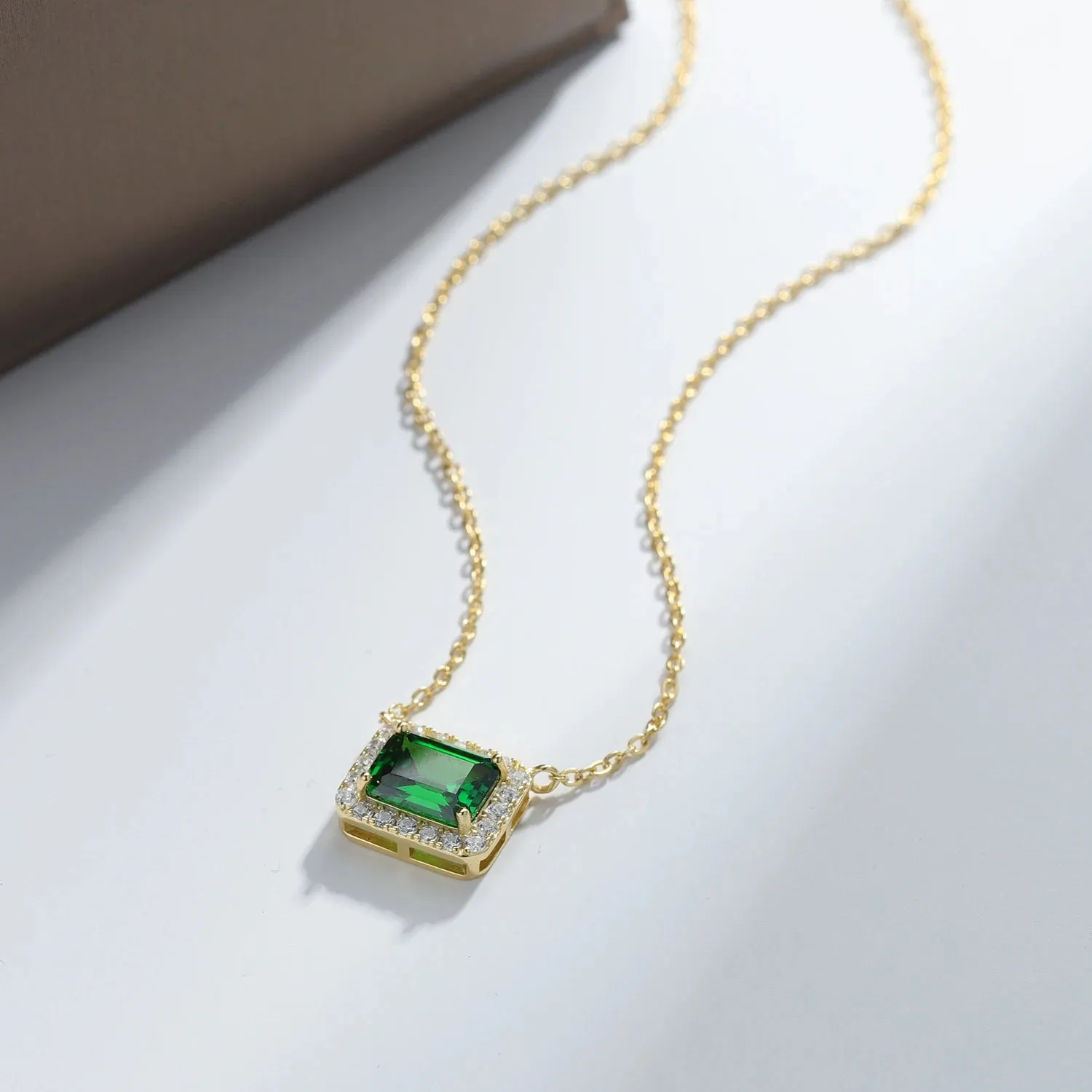 Silver Square box Necklaces for Women