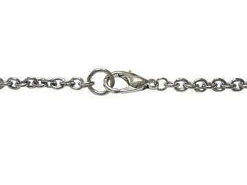 Silver Toned Etched Greek Letter Zeta Pendant Necklace