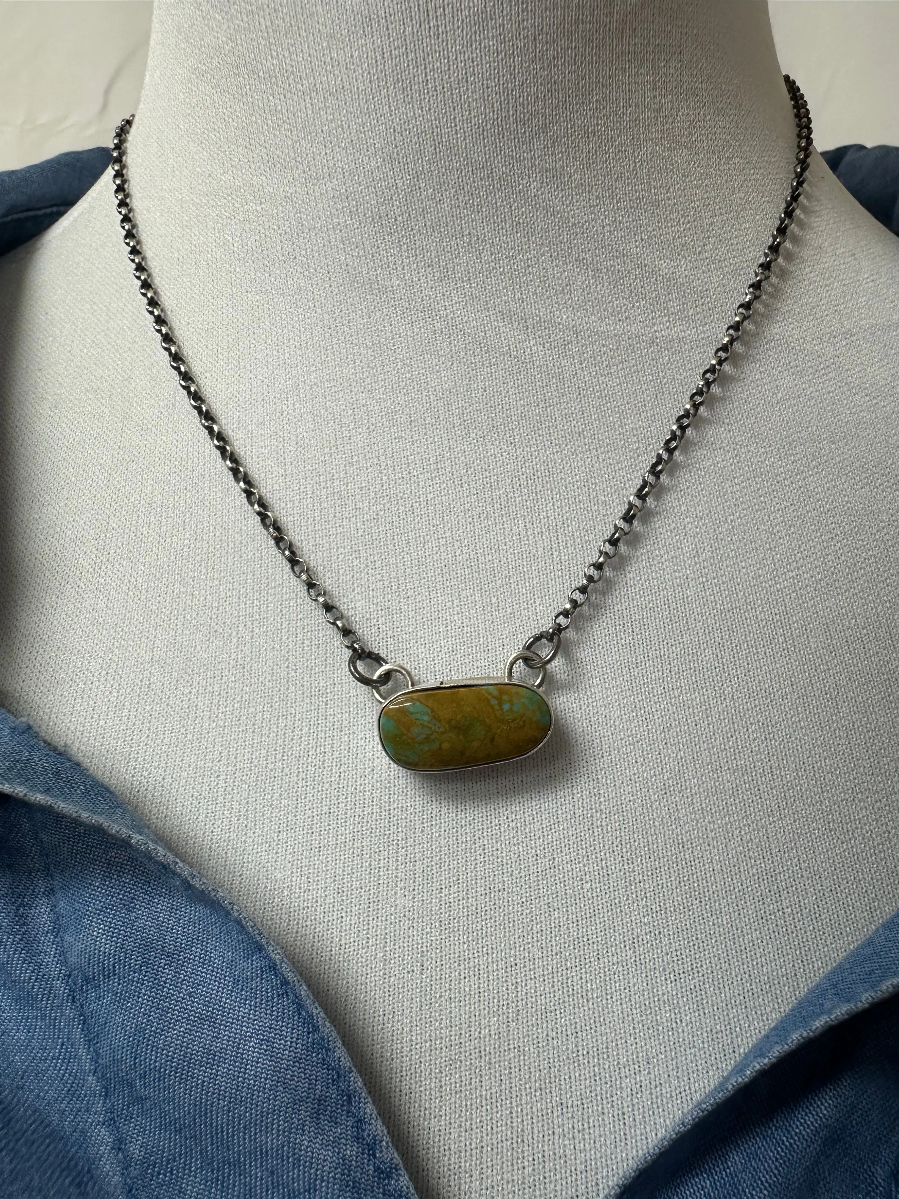 Single Stone Kingman Necklace