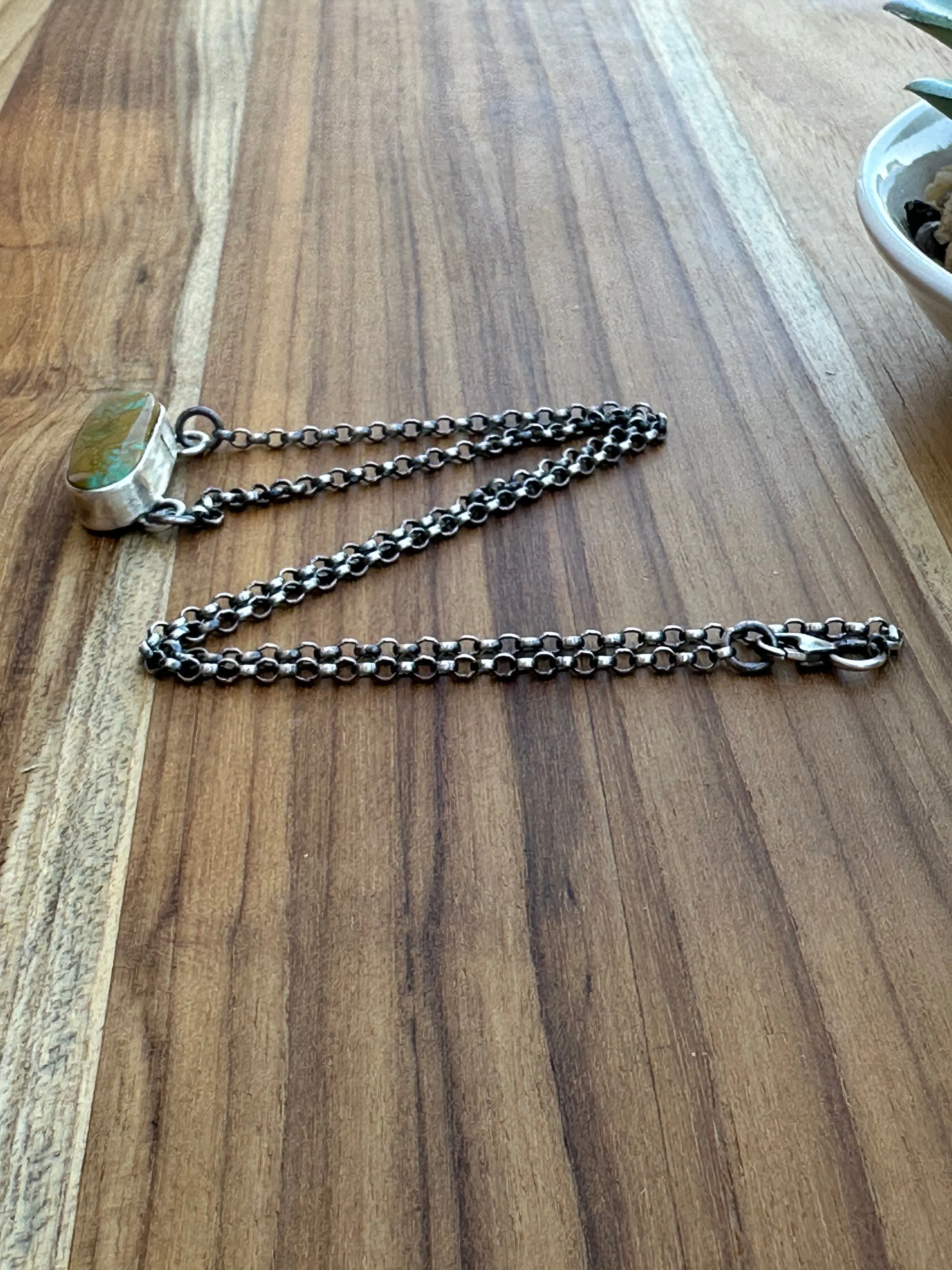 Single Stone Kingman Necklace
