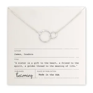 Sisters Necklace Silver