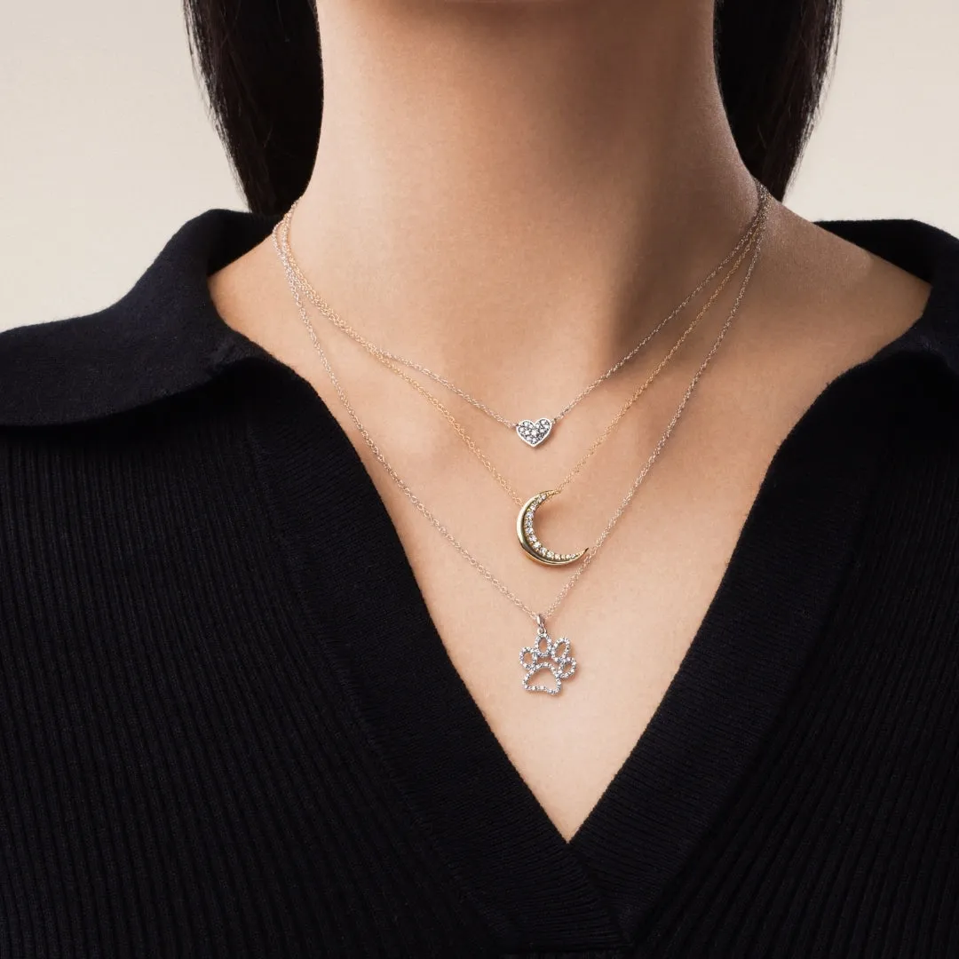 Small Heart Diamond Necklace