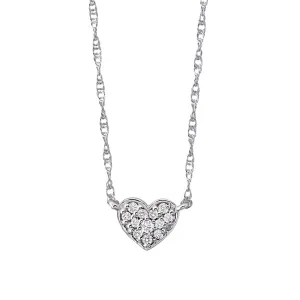 Small Heart Diamond Necklace