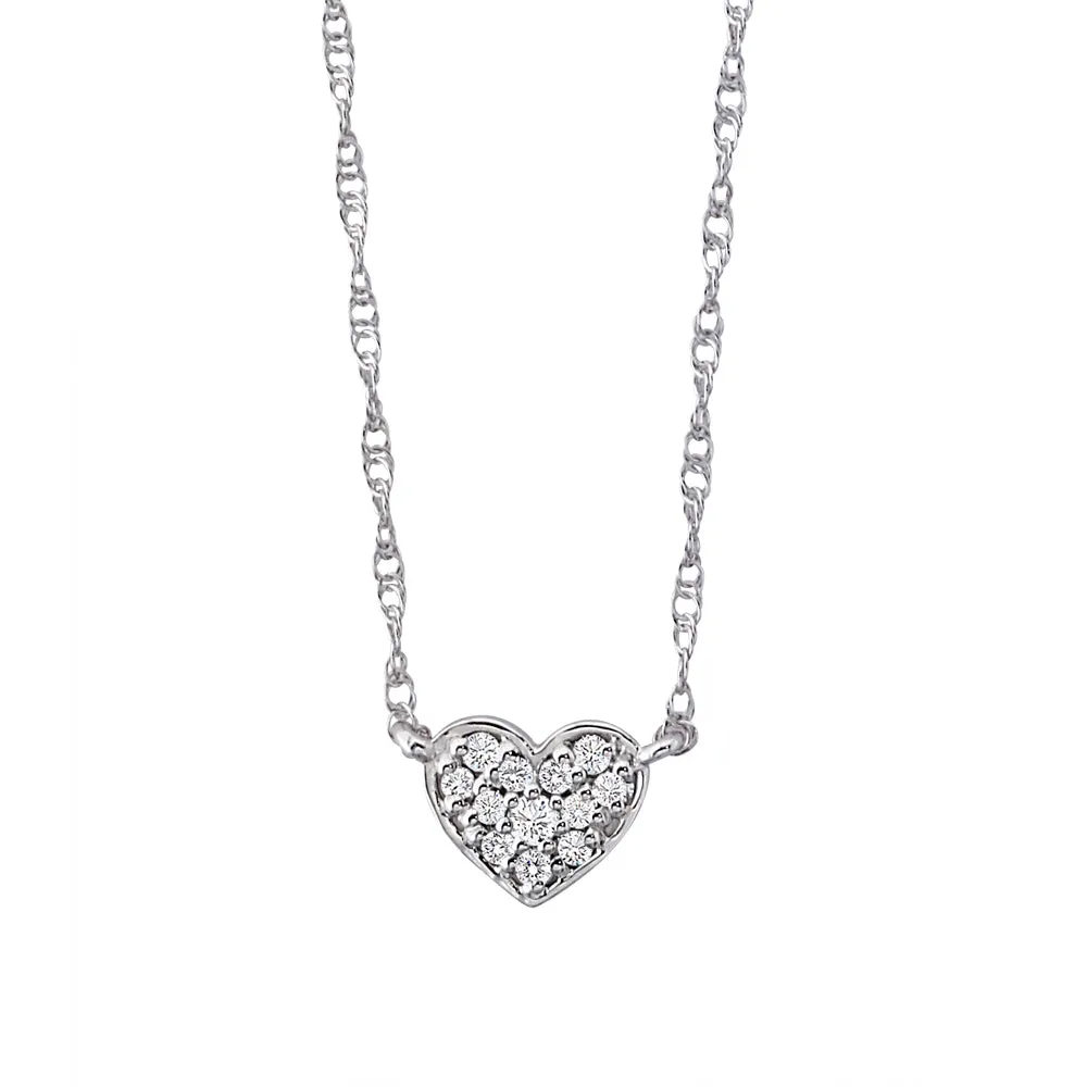 Small Heart Diamond Necklace