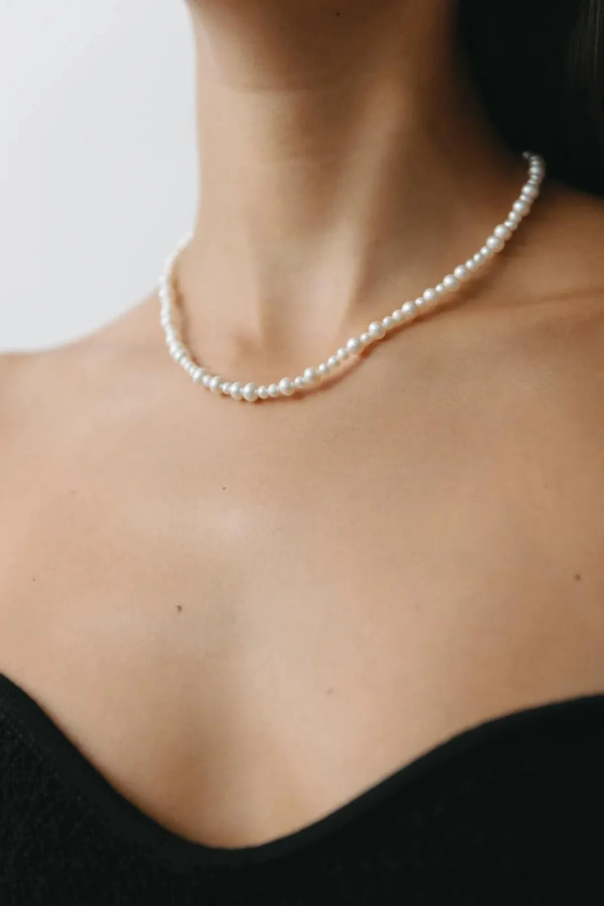Small Mixed Pearl Necklace