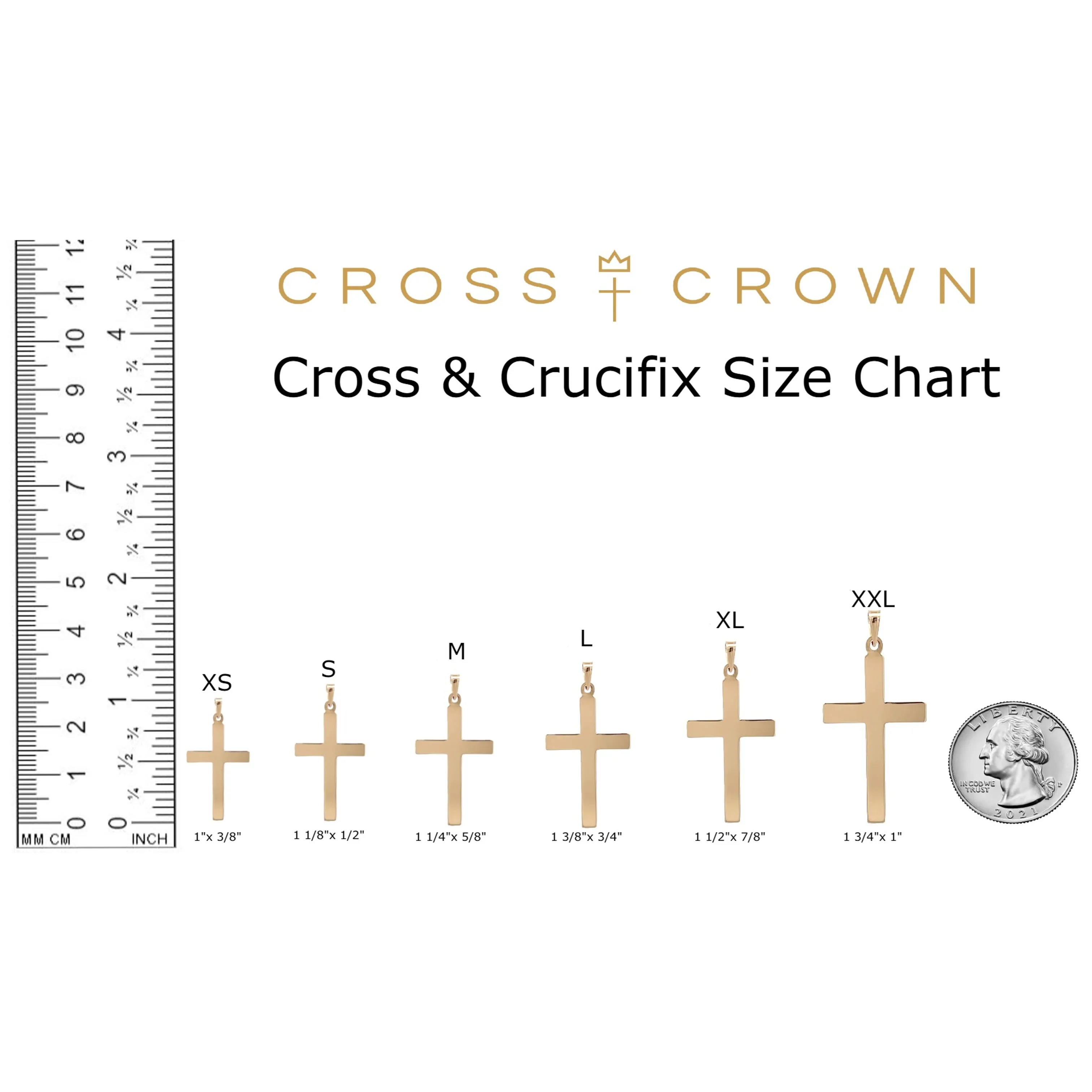 SOLID 14K TWO-TONE GOLD ORTHODOX CRUCIFIX PENDANT