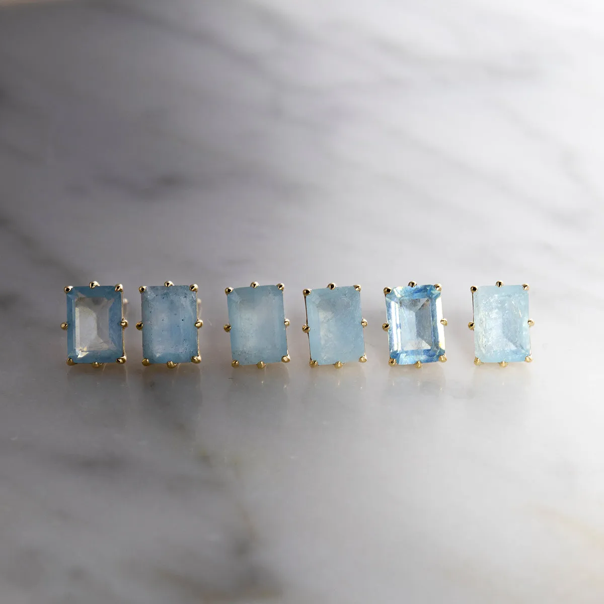 Solid Gold 2025 March Capsule Classic Aquamarine Pendant Necklace
