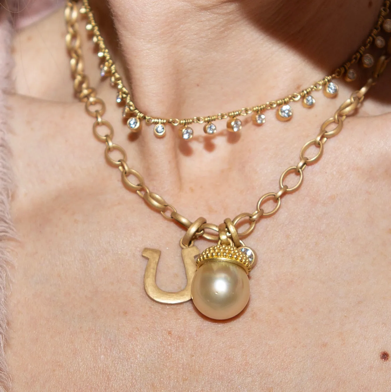 Sonoma Mixed Link Chain Necklace in 22K Apricot Gold