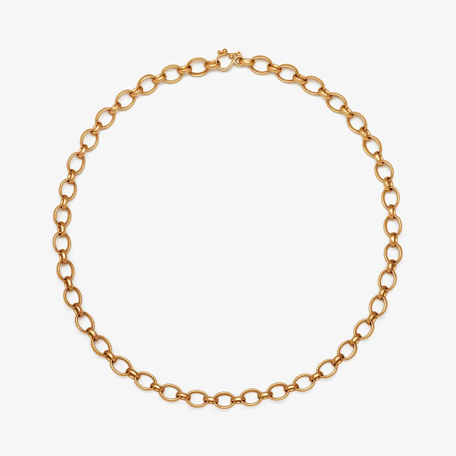 Sonoma Mixed Link Chain Necklace in 22K Apricot Gold