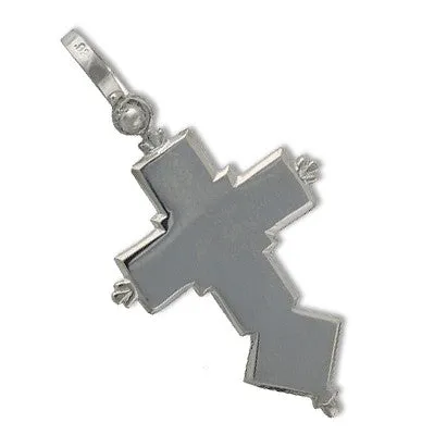 Spanish Galleon Shipwreck Re-creation Sterling Silver Cross - Large
