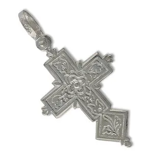 Spanish Galleon Shipwreck Re-creation Sterling Silver Cross - Large