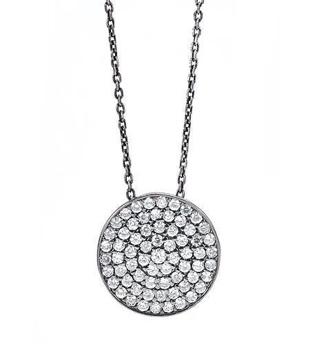 Sparkling disk necklaces- silver, gold, rosegold