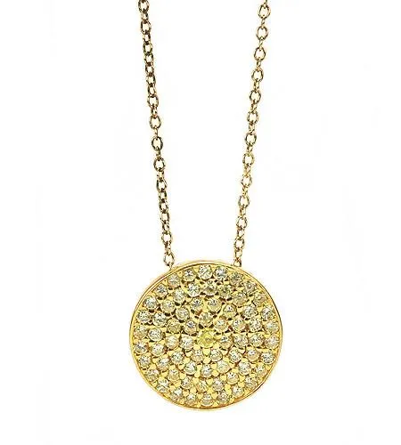 Sparkling disk necklaces- silver, gold, rosegold