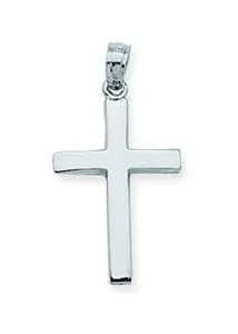 Square Beveled Edge Cross Pendant