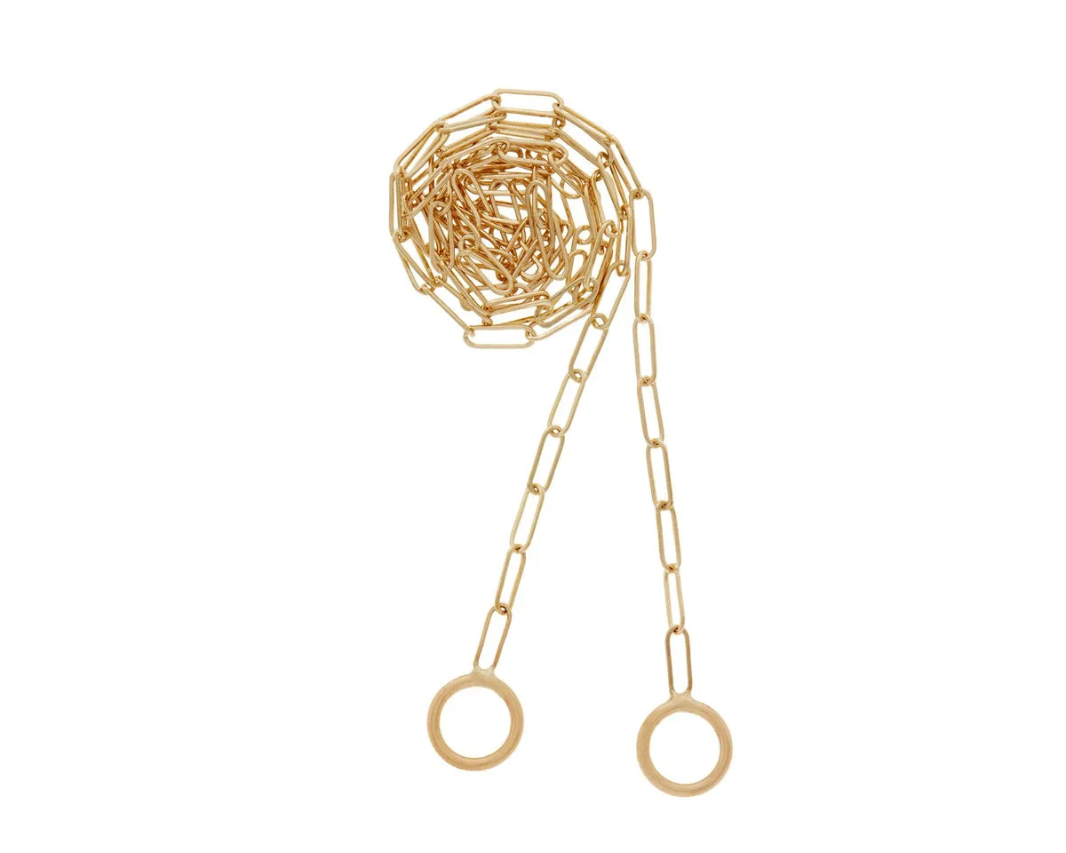 Square Link Chain in Yellow Gold