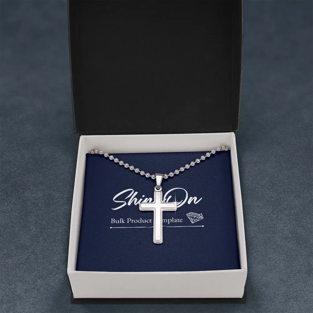 stainless cross necklace