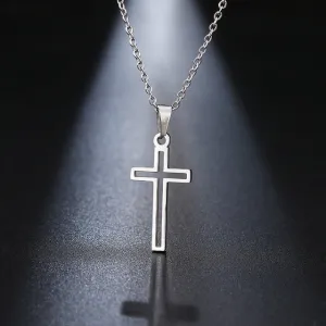 Stainless Steel Necklace For Women Chain Cross Necklace