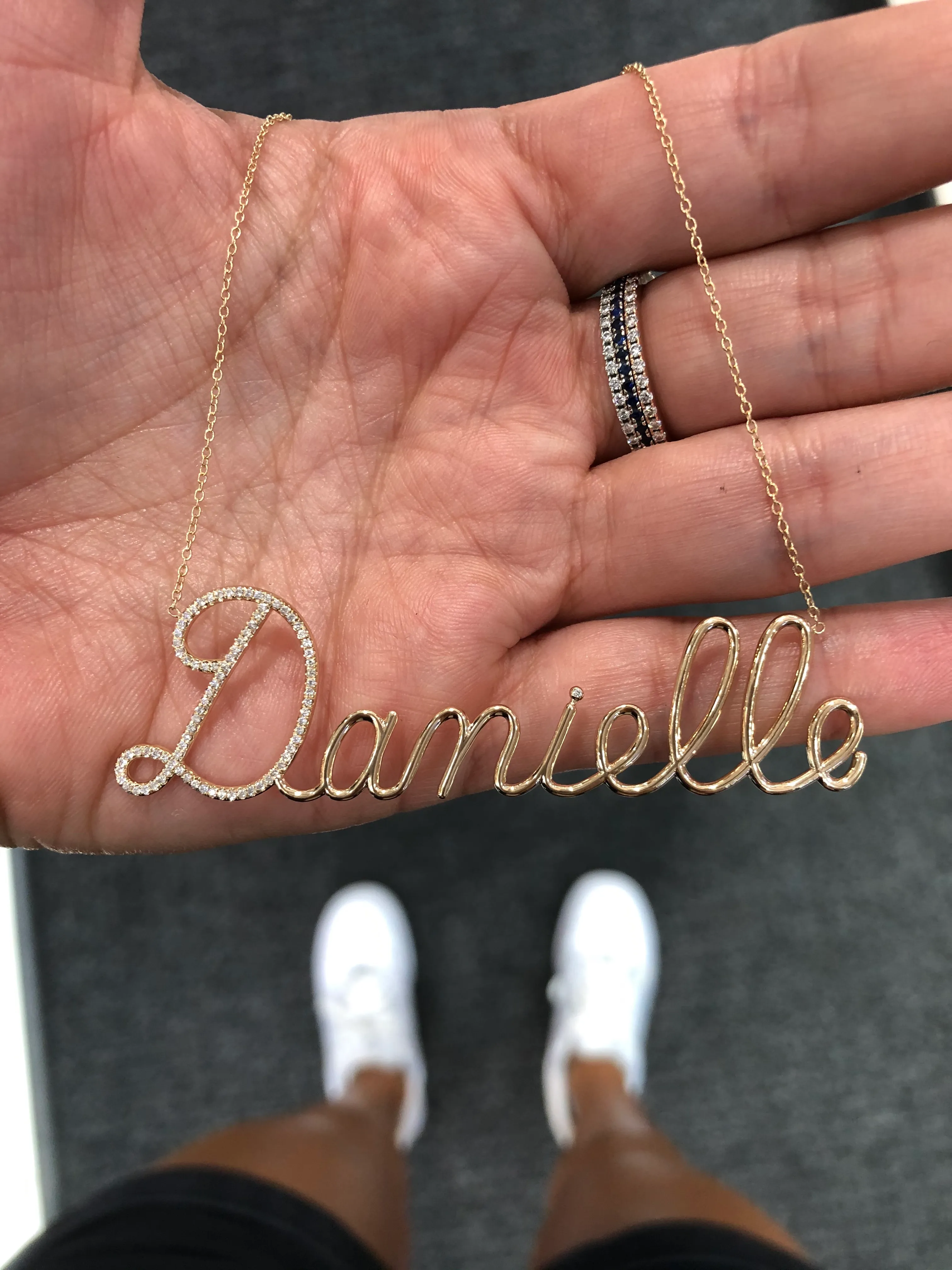 Standard Diamond Script Nameplate