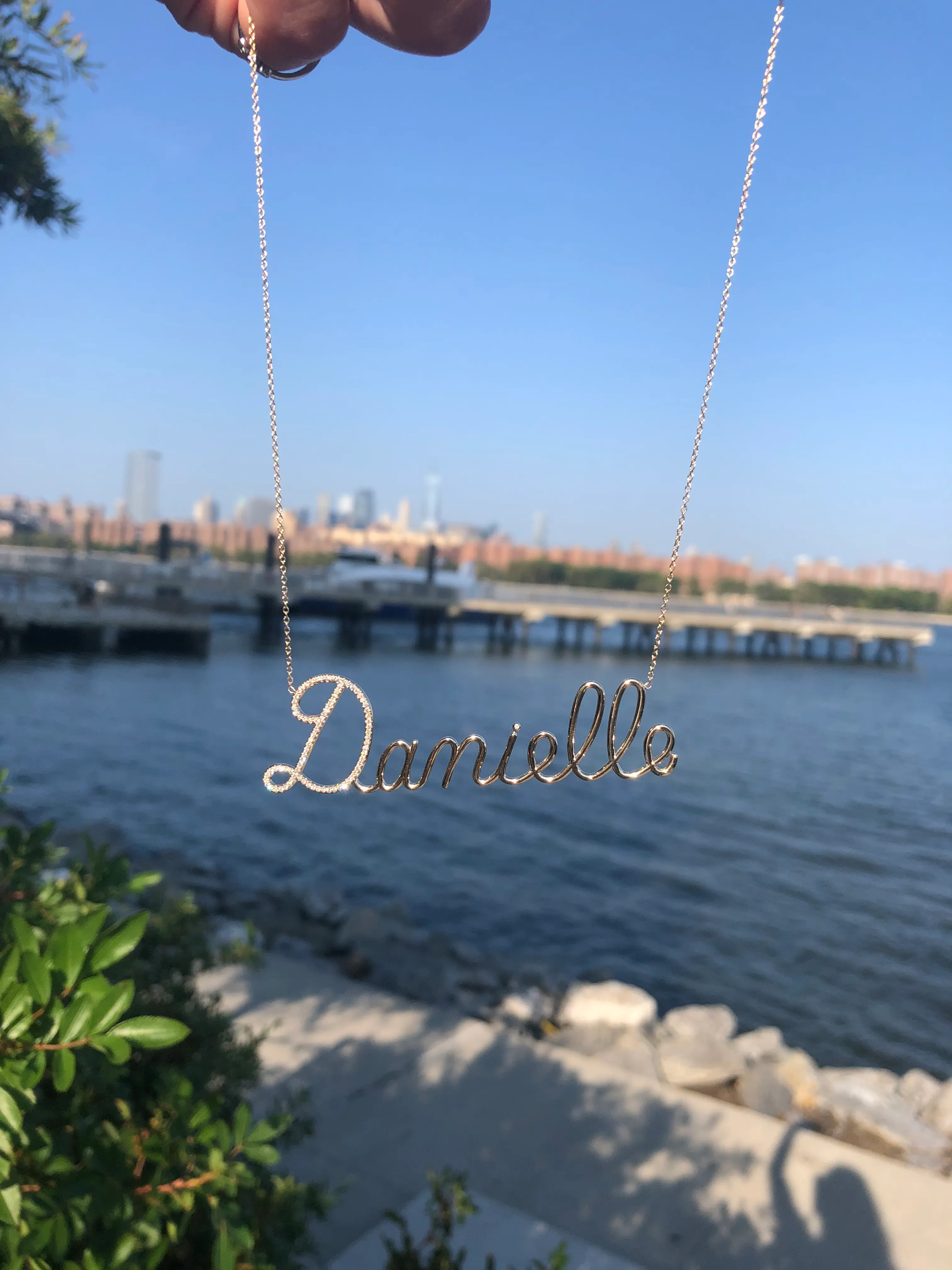 Standard Diamond Script Nameplate