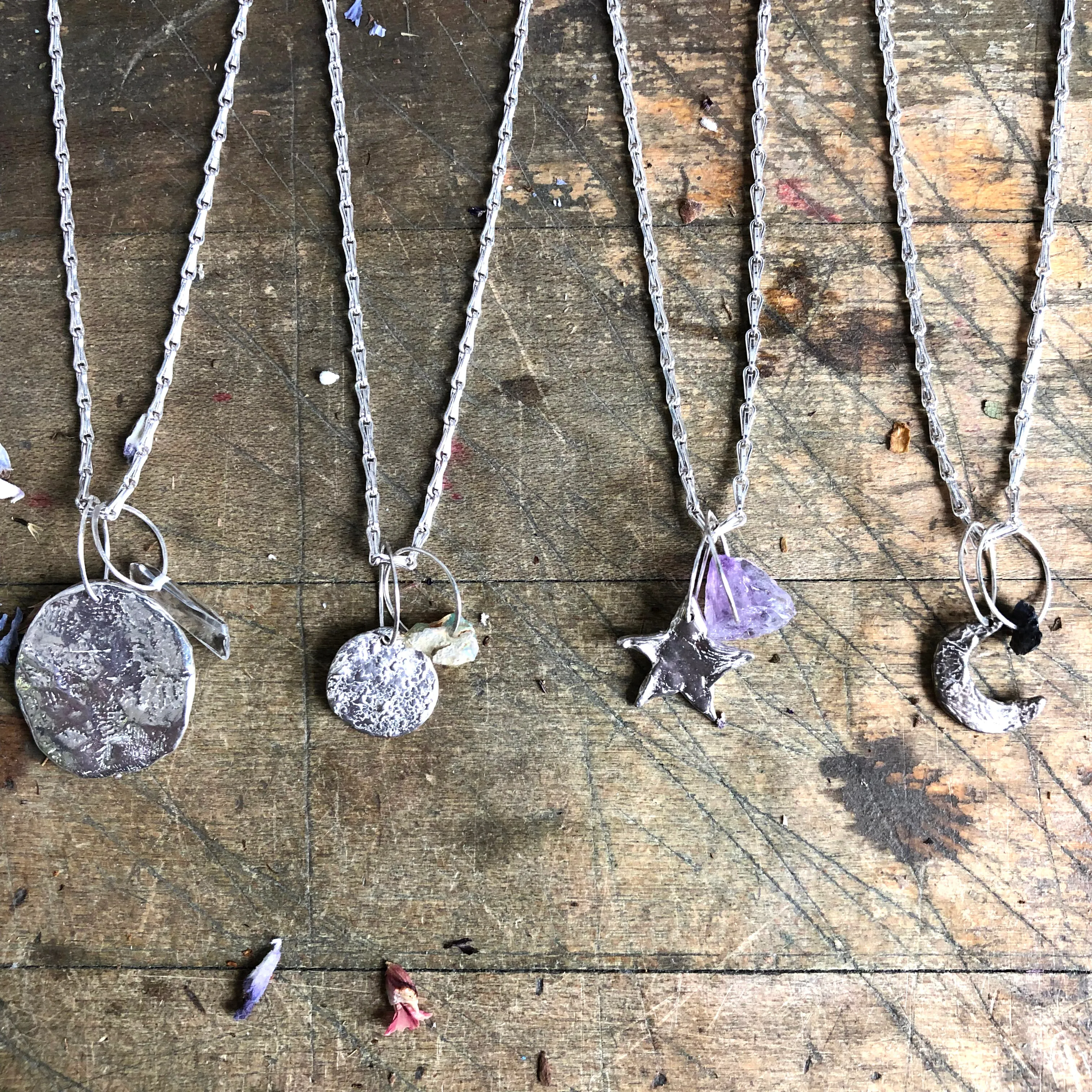 Star Birthstone Charm Necklace