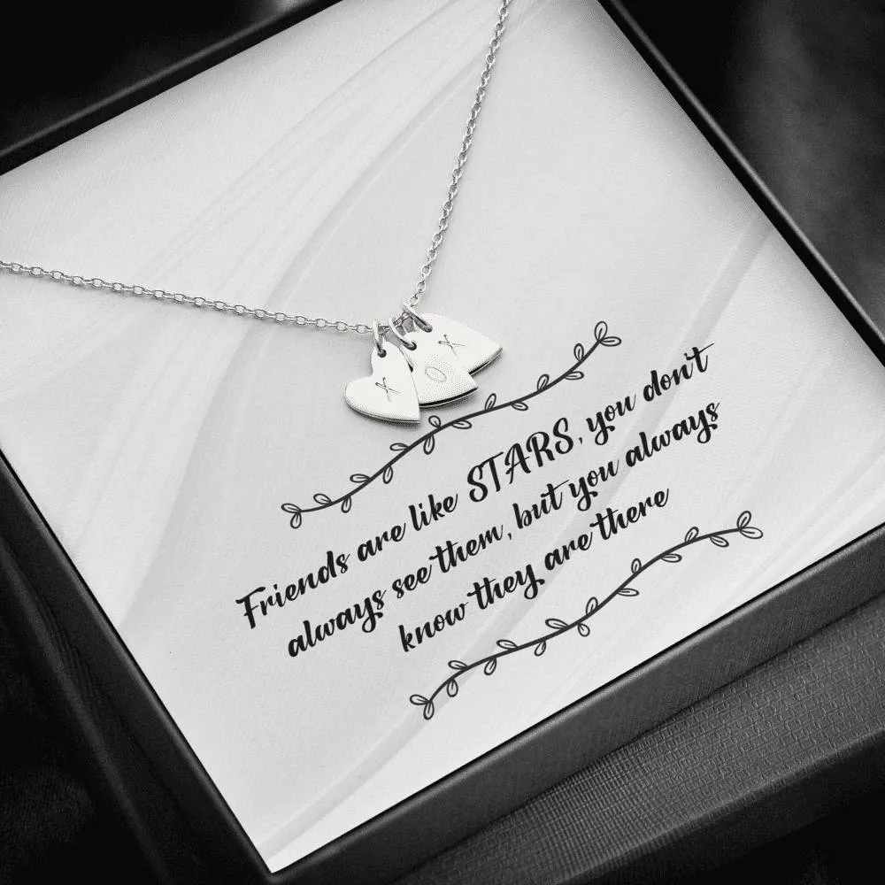 Star Grandkids Heart Charm Necklace