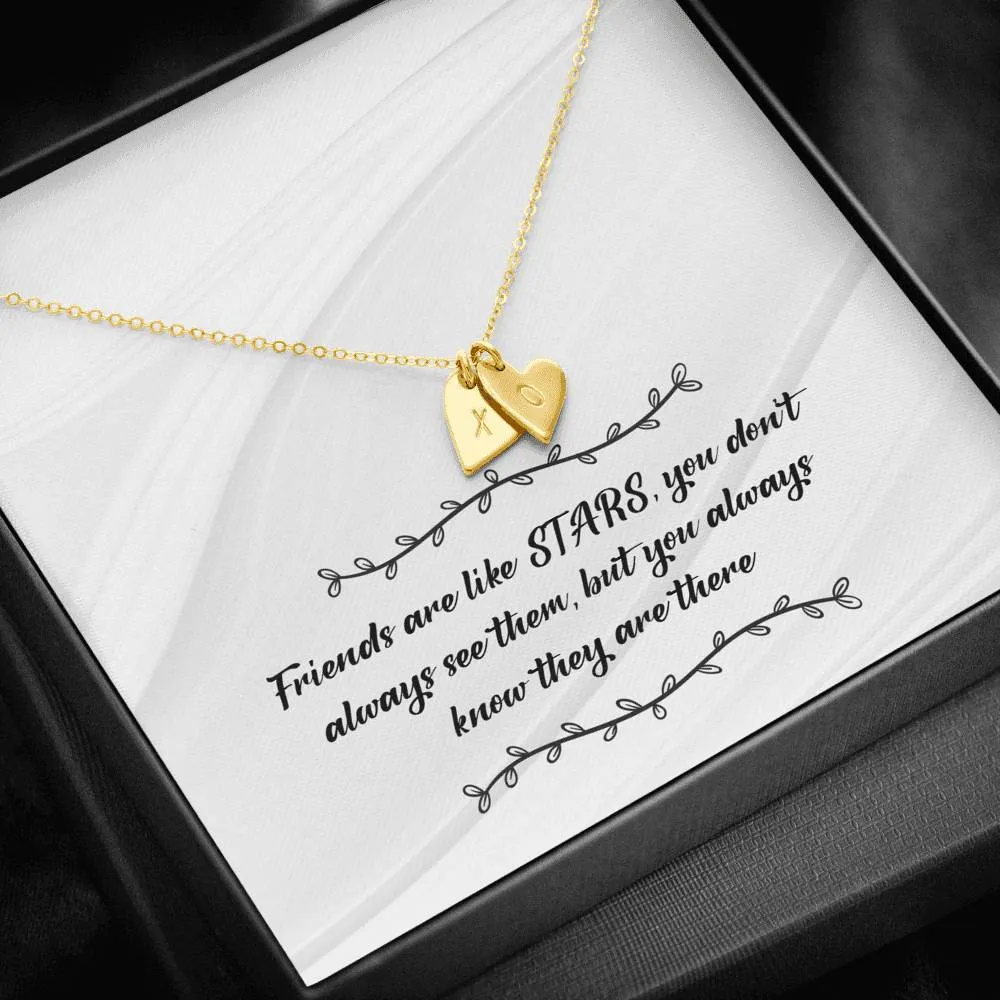 Star Grandkids Heart Charm Necklace