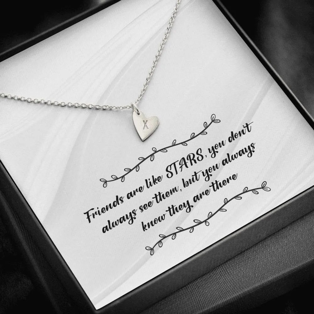Star Grandkids Heart Charm Necklace
