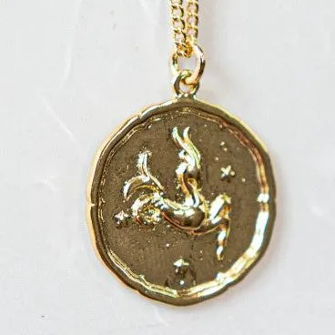 Star Sign Pendant Necklace - Capricorn