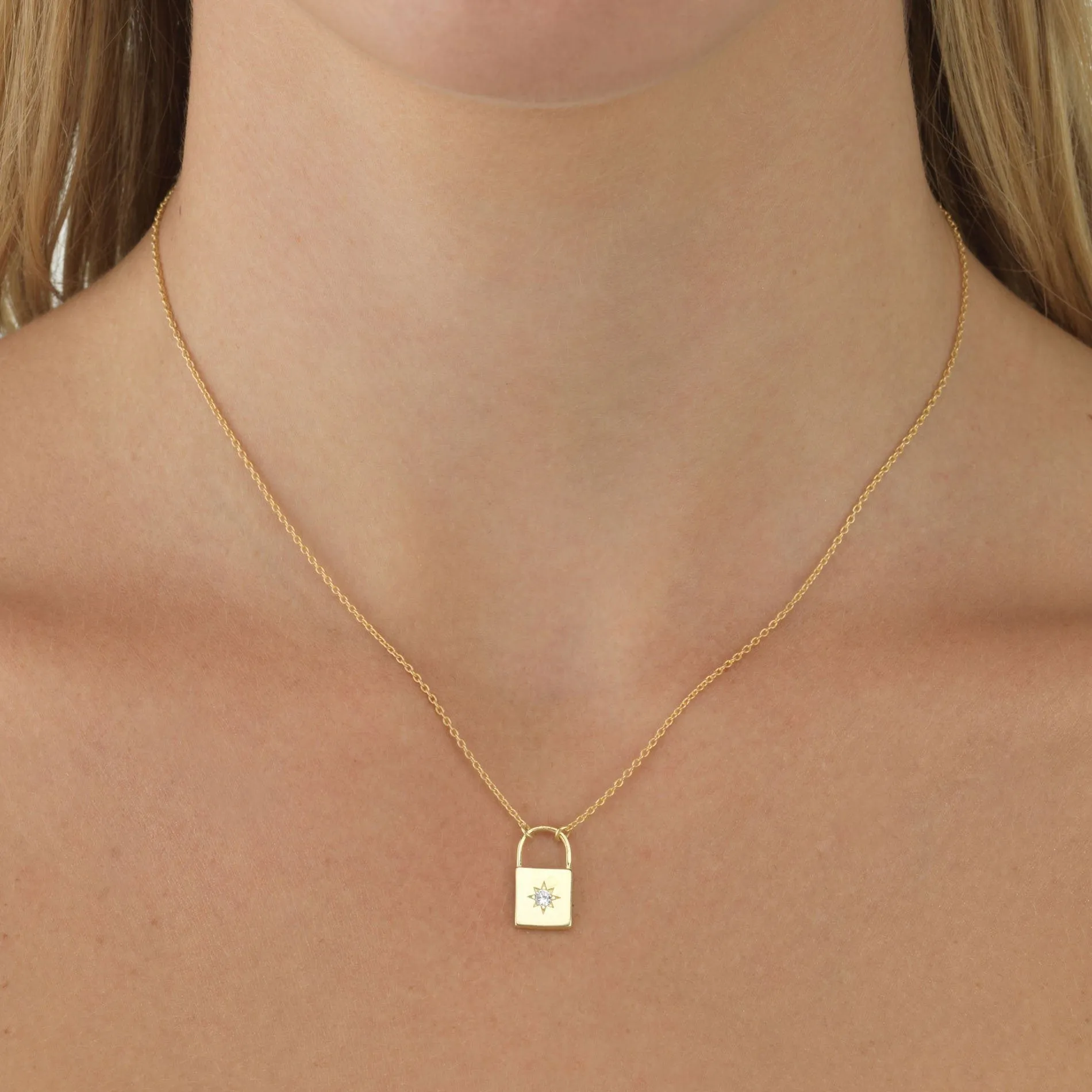 Starburst Lock Necklace