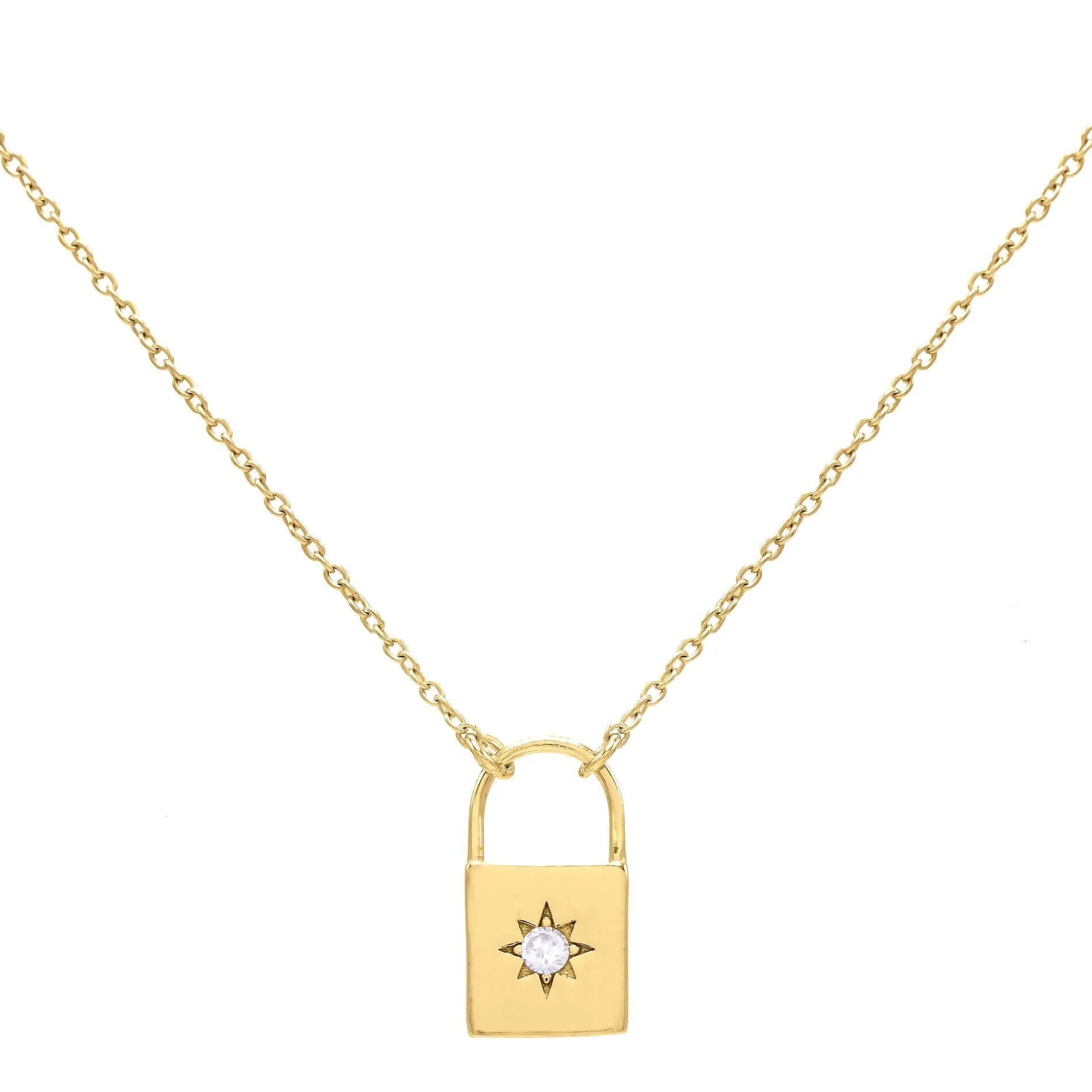 Starburst Lock Necklace